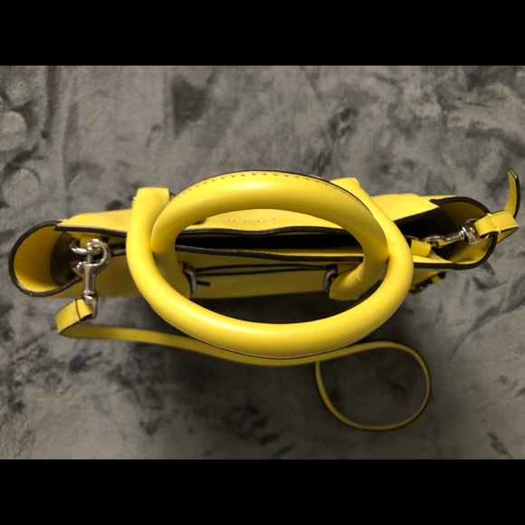 Coach Legacy Leather Mini Tanner (Lemon) - Picture 5 of 14